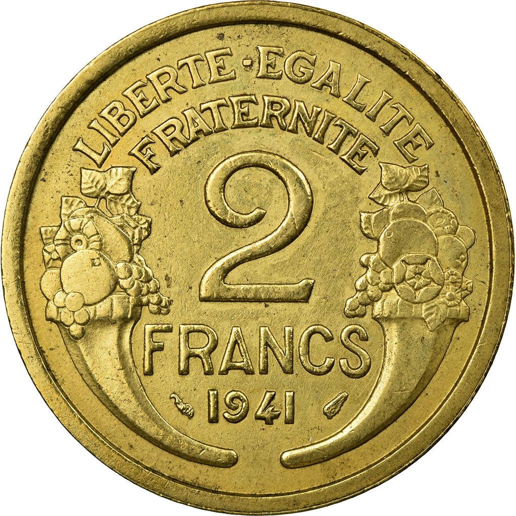 French 2 Francs Coin | KM886 | France | 1931 - 1941