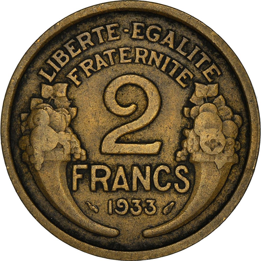 French 2 Francs Coin | KM886 | France | 1931 - 1941