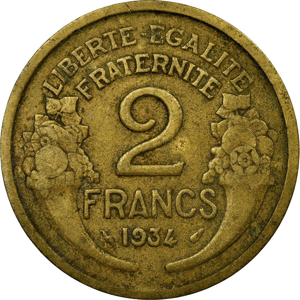 French 2 Francs Coin | KM886 | France | 1931 - 1941