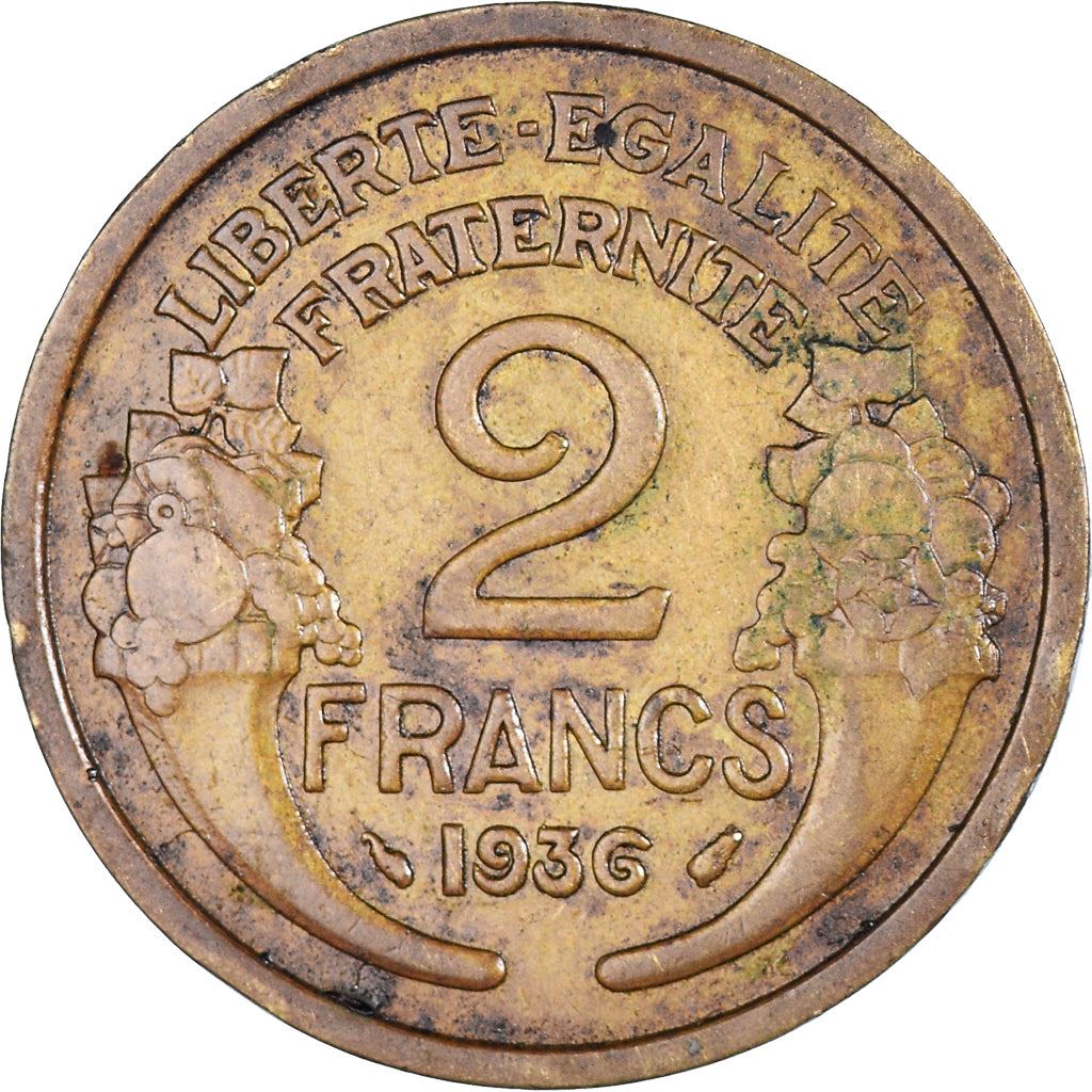 French 2 Francs Coin | KM886 | France | 1931 - 1941