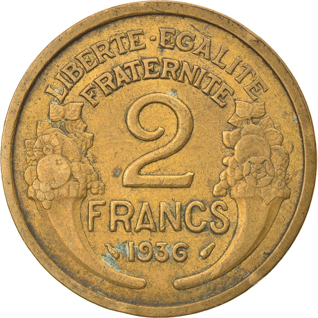 French 2 Francs Coin | KM886 | France | 1931 - 1941