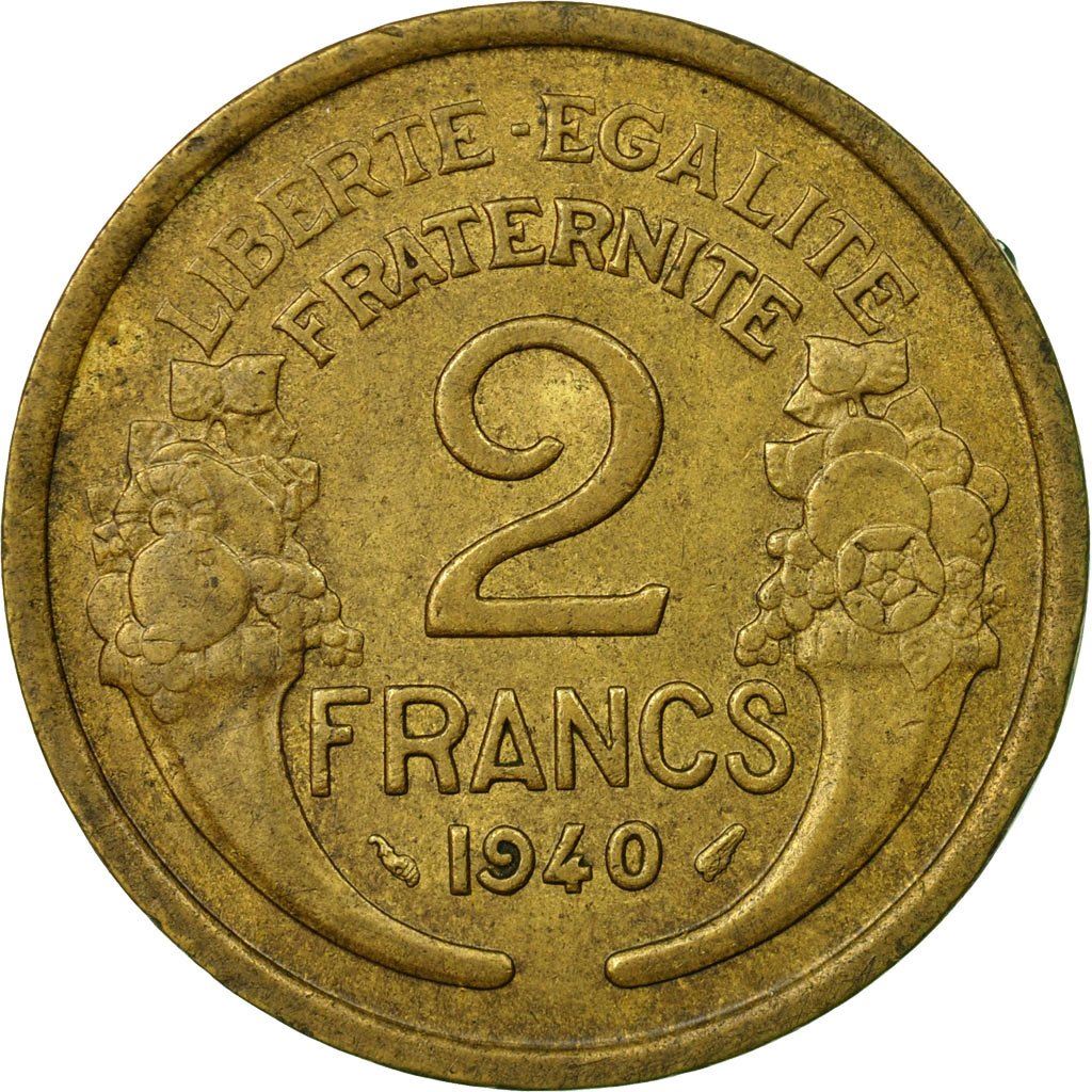 French 2 Francs Coin | KM886 | France | 1931 - 1941