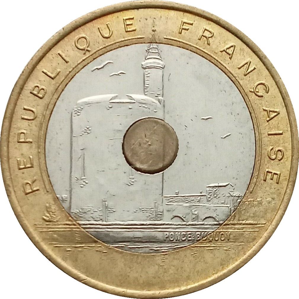 French | 20 Francs Coin | Mediterranean Games | KM1016 | France | 1993