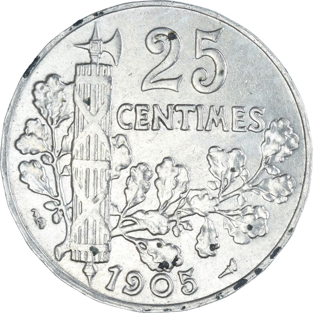 French 25 Centimes Coin | KM856 | France | 1904 - 1908