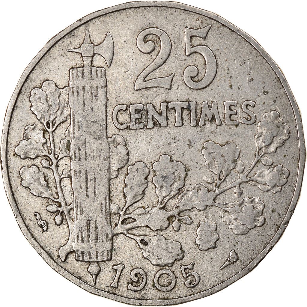 French 25 Centimes Coin | KM856 | France | 1904 - 1908