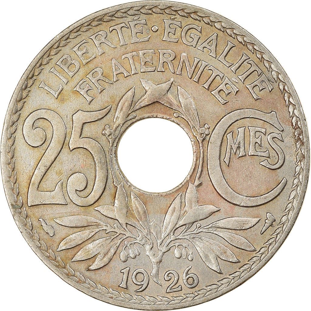 French 25 Centimes Coin | KM867a | France | 1917 - 1937