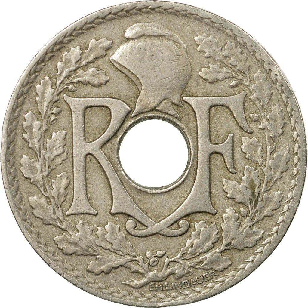 French 25 Centimes Coin | KM867a | France | 1917 - 1937