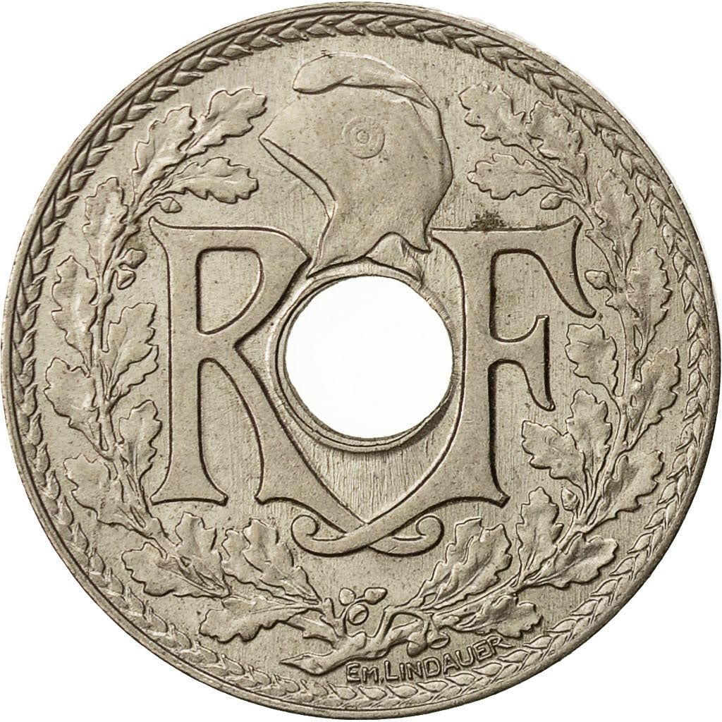 French 25 Centimes Coin | KM867a | France | 1917 - 1937