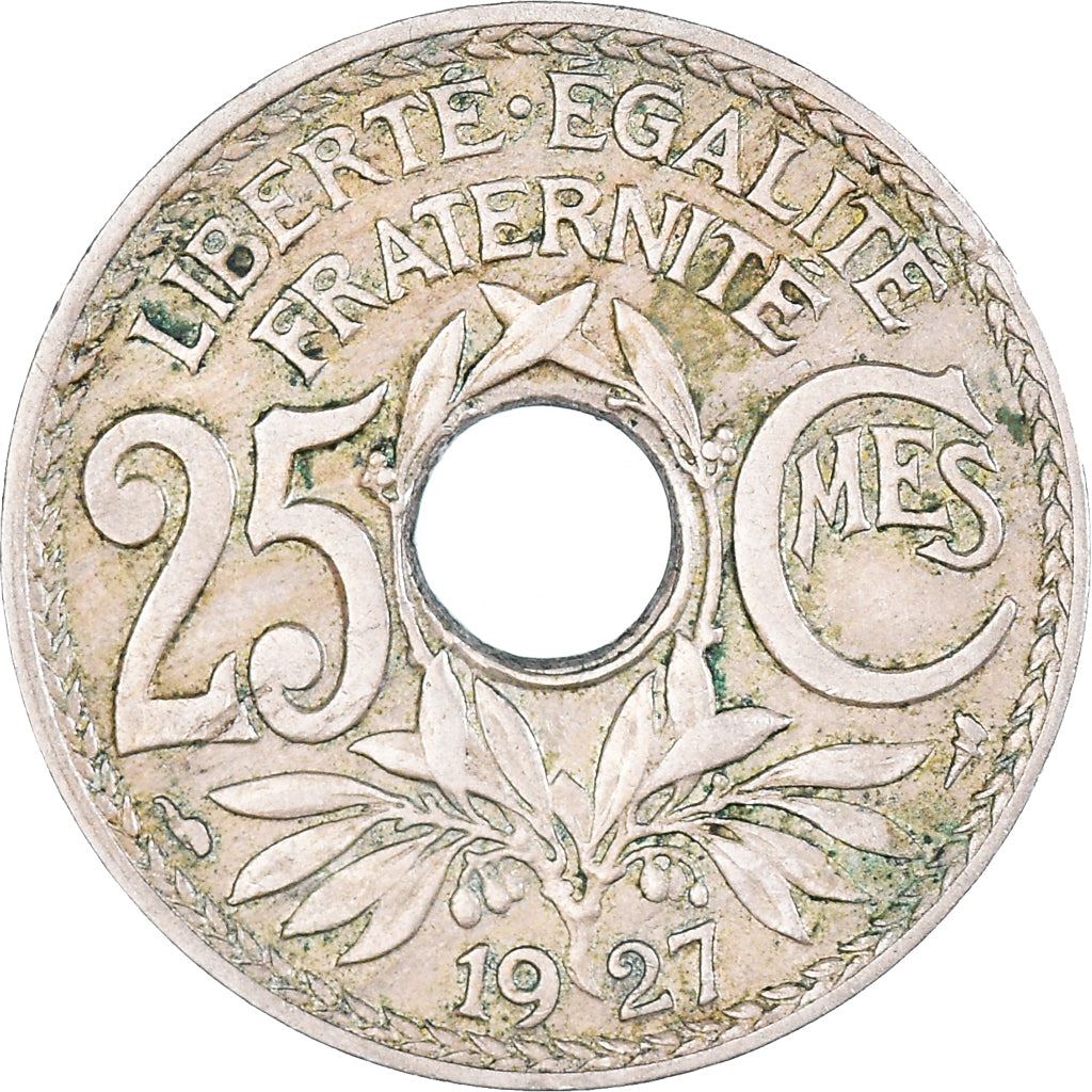 French 25 Centimes Coin | KM867a | France | 1917 - 1937