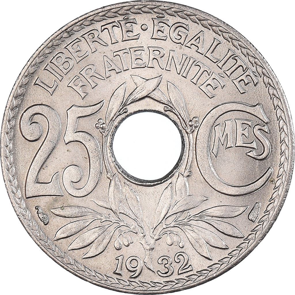 French 25 Centimes Coin | KM867a | France | 1917 - 1937