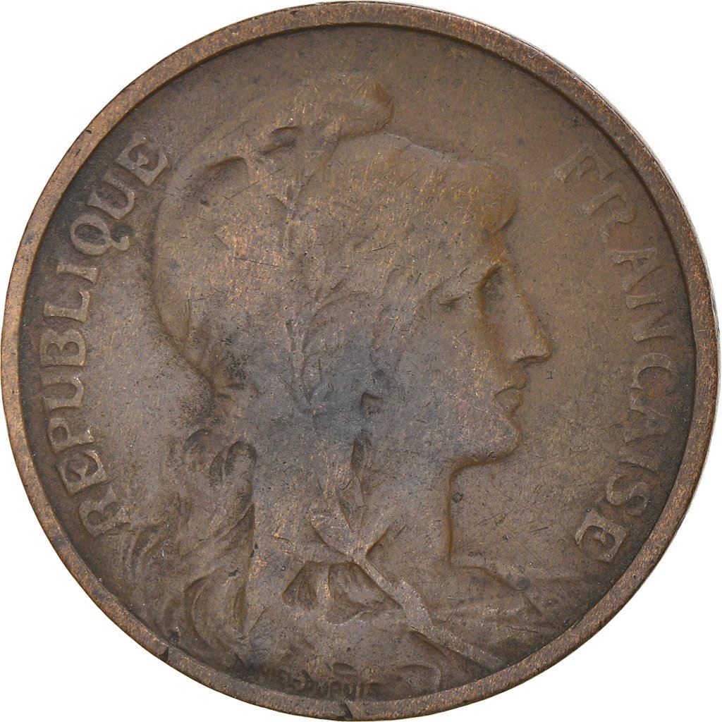 French 5 Centimes Coin | KM842 | France | 1897 - 1921