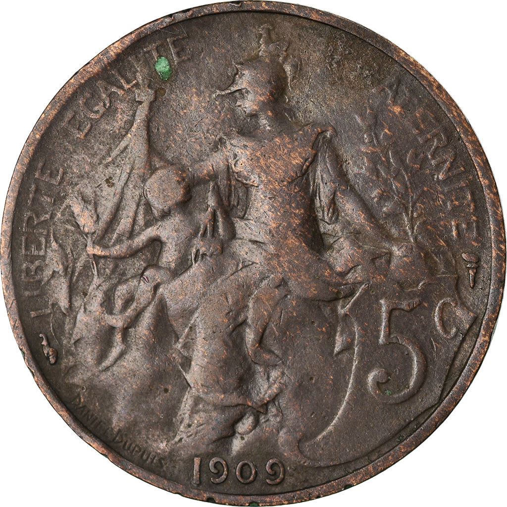 French 5 Centimes Coin | KM842 | France | 1897 - 1921