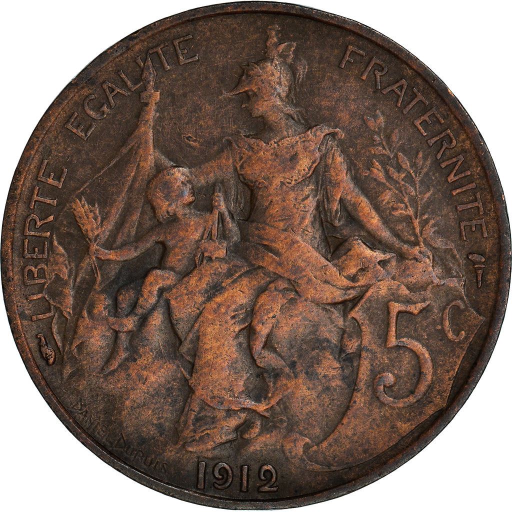 French 5 Centimes Coin | KM842 | France | 1897 - 1921