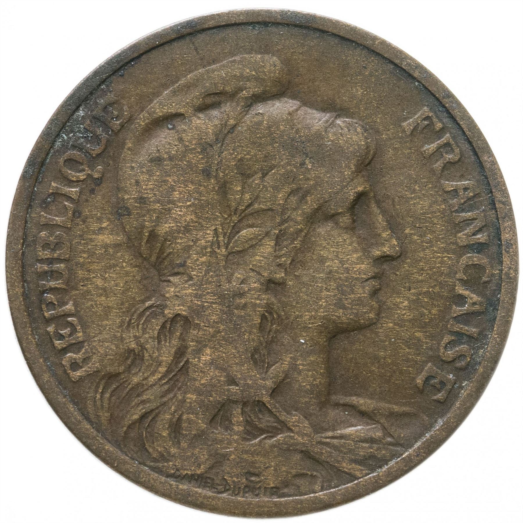 French 5 Centimes Coin | KM842 | France | 1897 - 1921