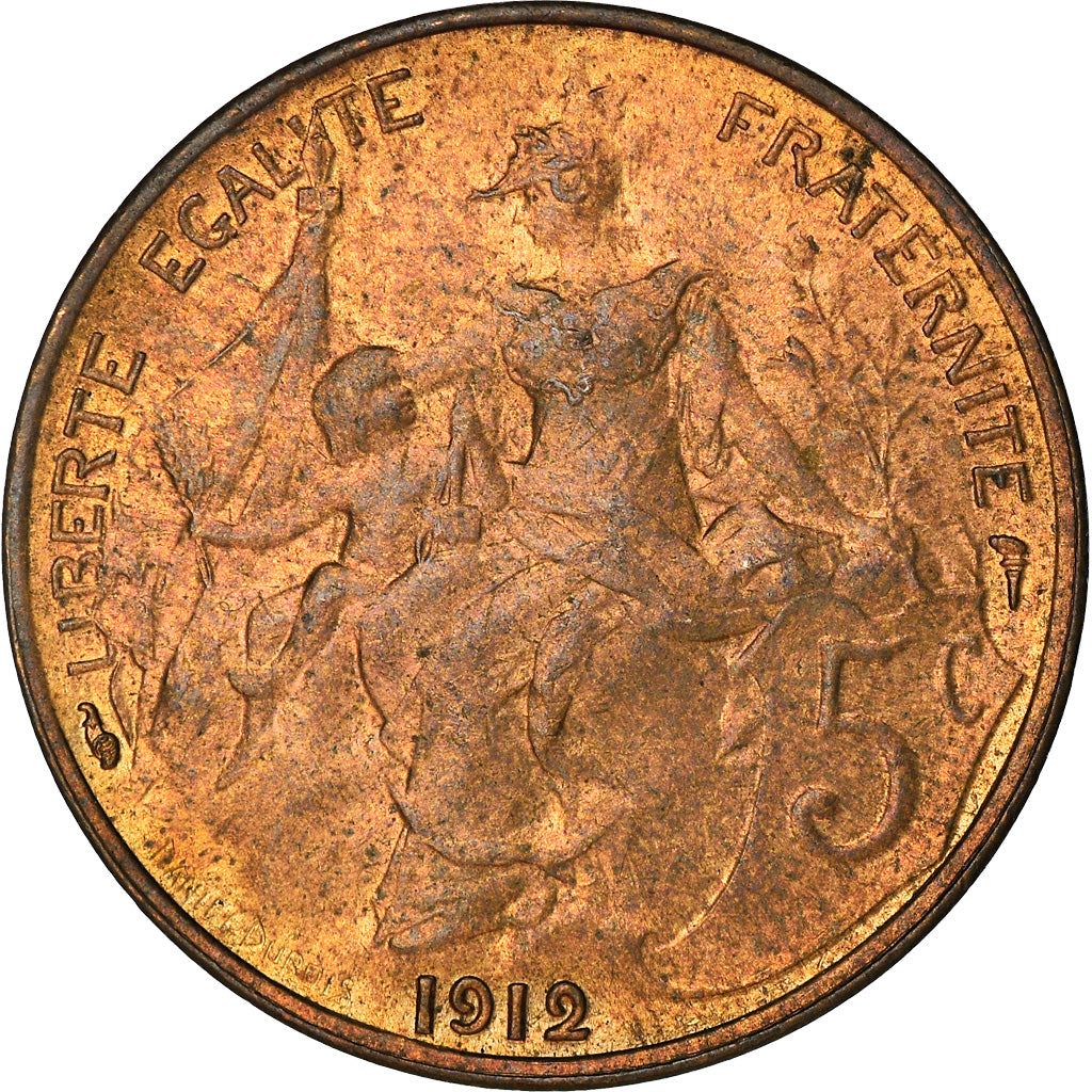 French 5 Centimes Coin | KM842 | France | 1897 - 1921