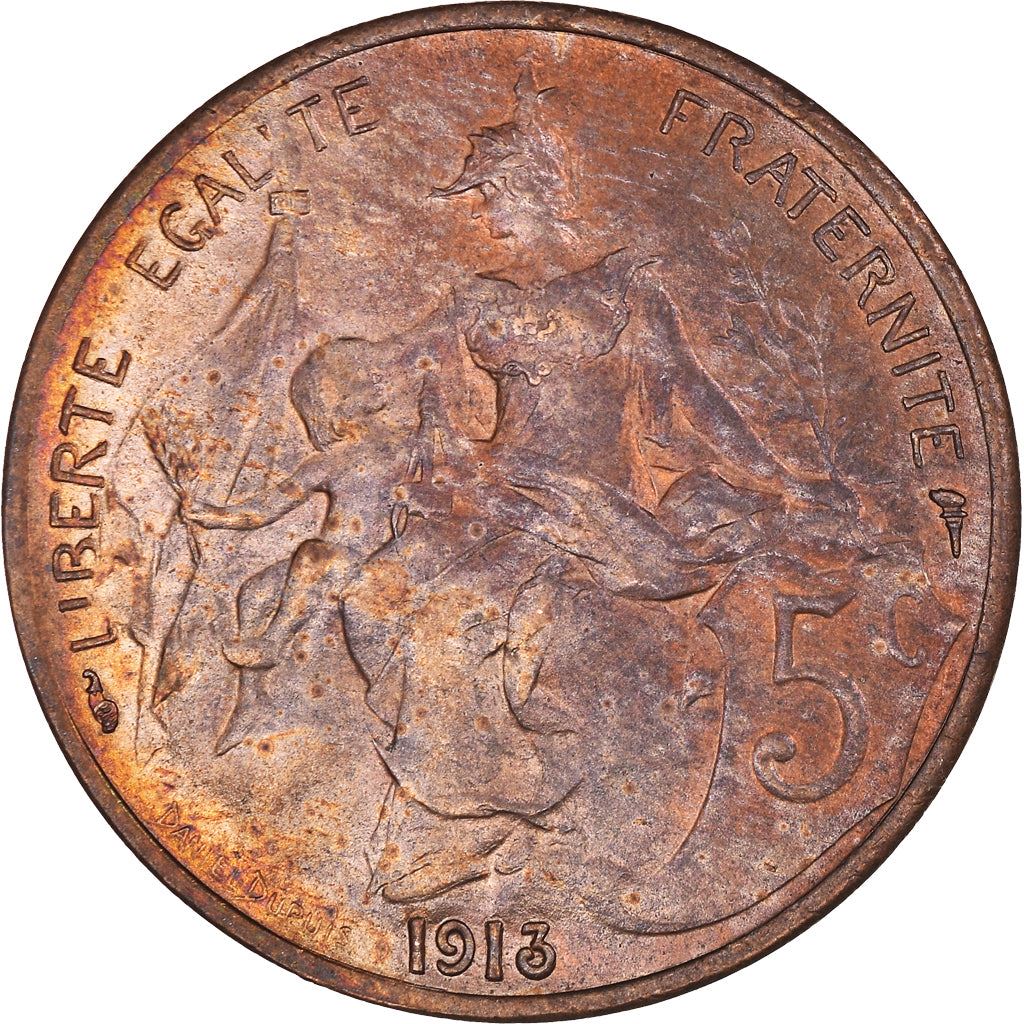 French 5 Centimes Coin | KM842 | France | 1897 - 1921