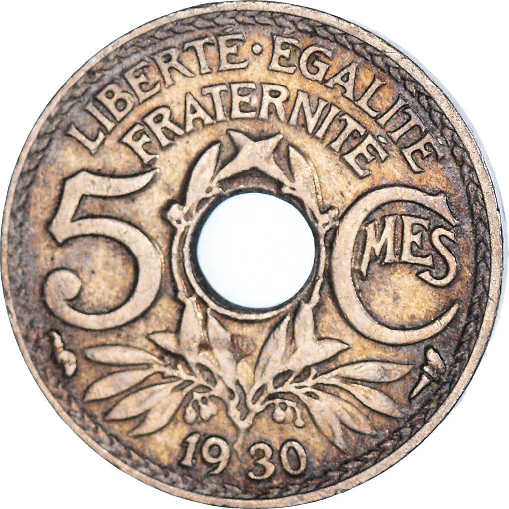 French 5 Centimes Coin | KM875 | France | 1920 - 1938