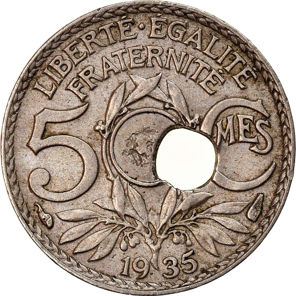 French 5 Centimes Coin | KM875 | France | 1920 - 1938