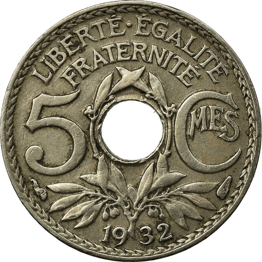 French 5 Centimes Coin | KM875 | France | 1920 - 1938