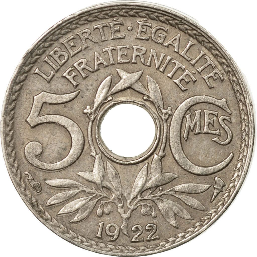 French 5 Centimes Coin | KM875 | France | 1920 - 1938