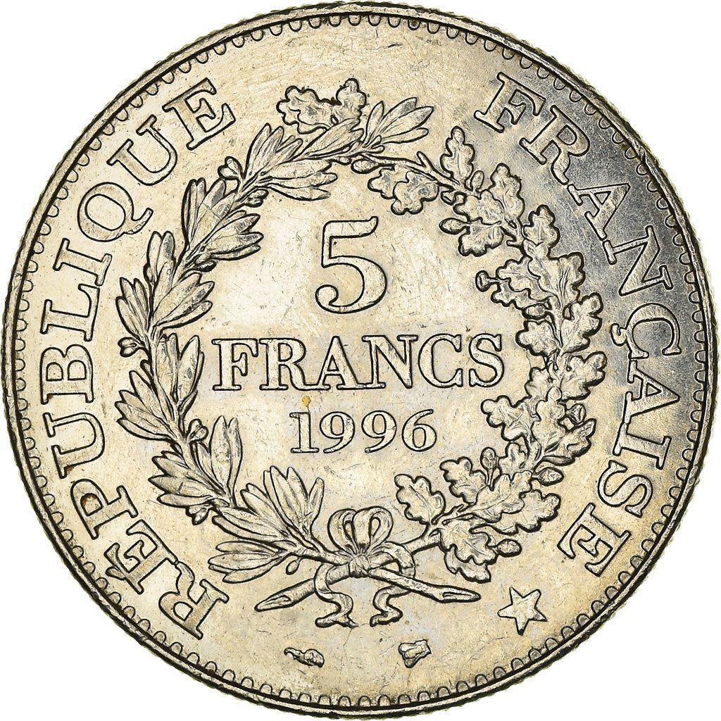 French 5 Francs Coin | Hercule de Dupre | KM1155 | France | 1996