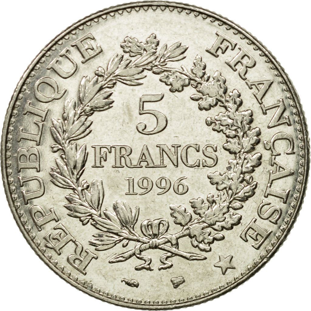 French 5 Francs Coin | Hercule de Dupre | KM1155 | France | 1996