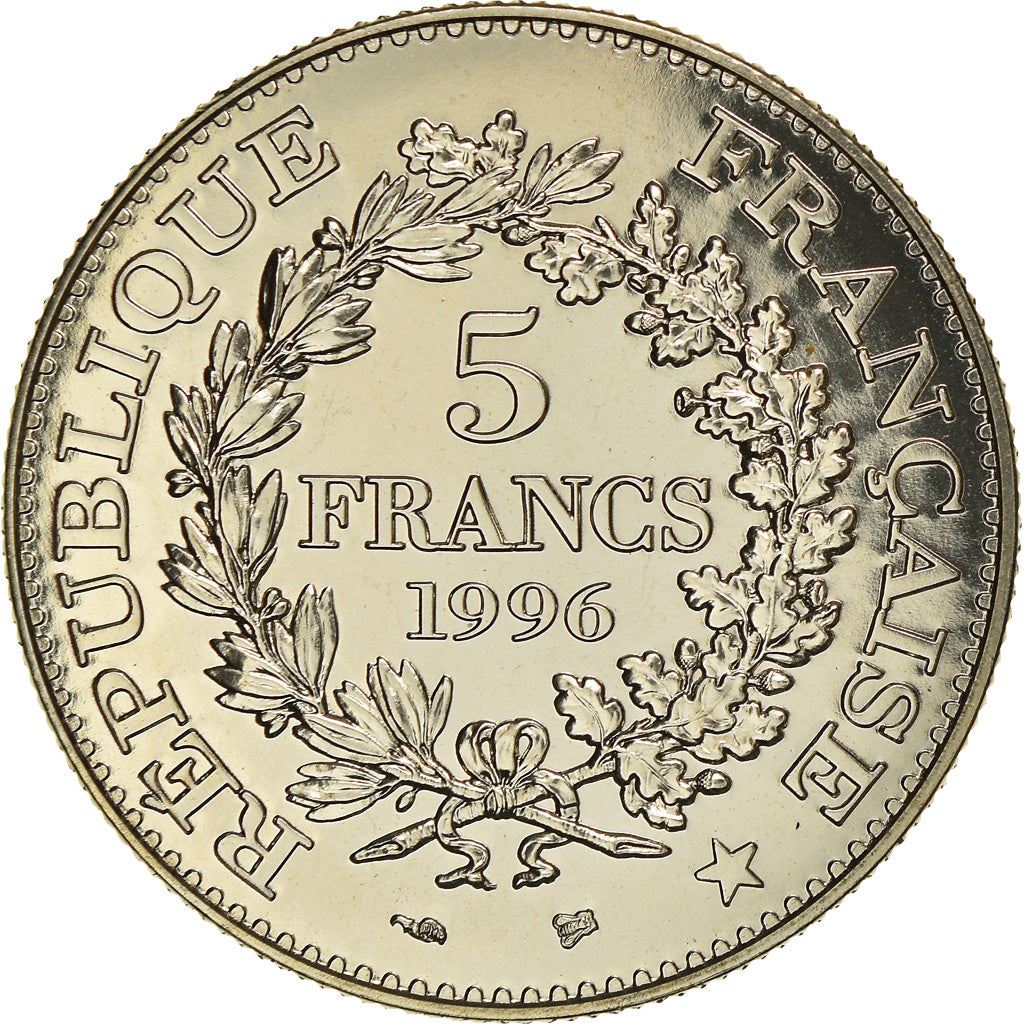 French 5 Francs Coin | Hercule de Dupre | KM1155 | France | 1996