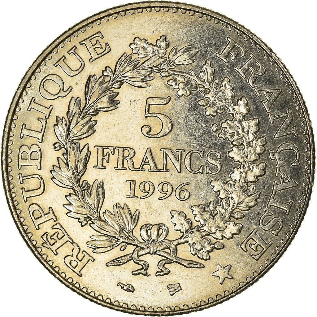 French 5 Francs Coin | Hercule de Dupre | KM1155 | France | 1996