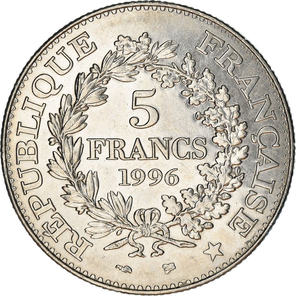 French 5 Francs Coin | Hercule de Dupre | KM1155 | France | 1996