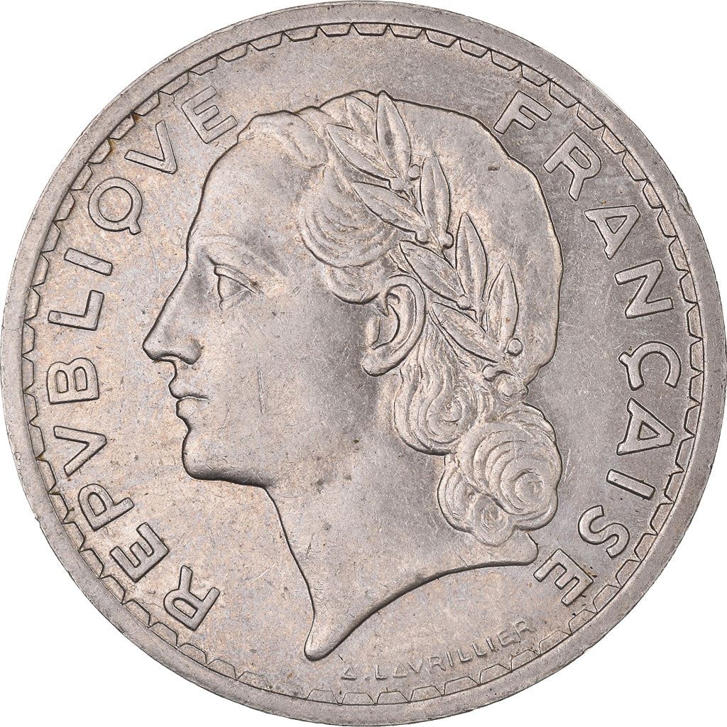 French 5 Francs Coin | KM888 | France | 1933 - 1939