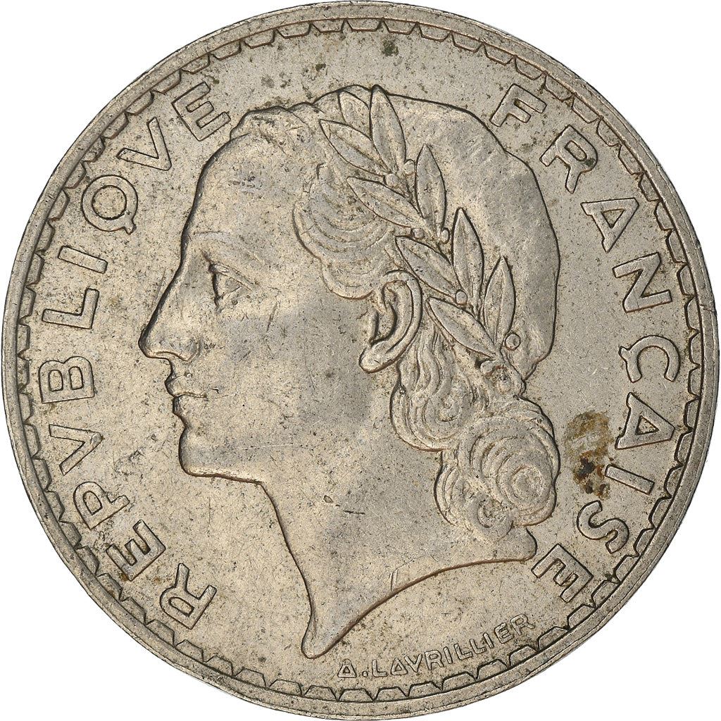 French 5 Francs Coin | KM888 | France | 1933 - 1939