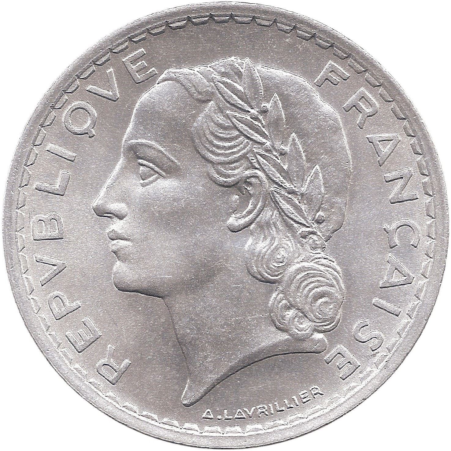 French 5 Francs Coin | KM888b | France | 1945 - 1952