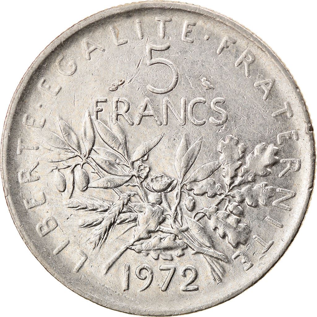 French 5 Francs Coin | signature O. Roty | KM926a.1 | France | 1969 - 2001