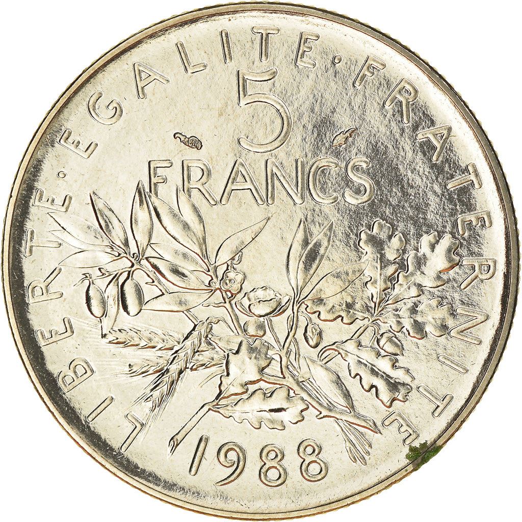 French 5 Francs Coin | signature O. Roty | KM926a.1 | France | 1969 - 2001