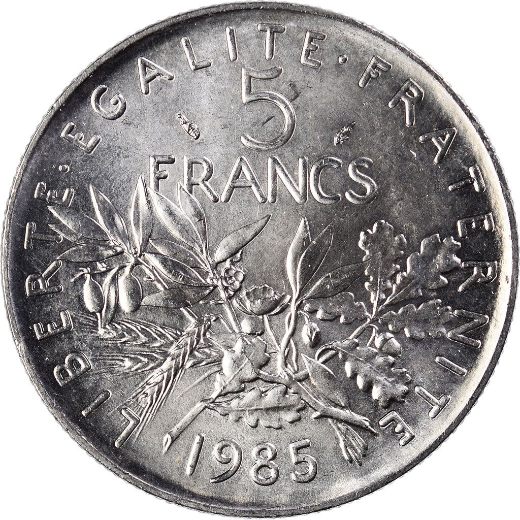 French 5 Francs Coin | signature O. Roty | KM926a.1 | France | 1969 - 2001