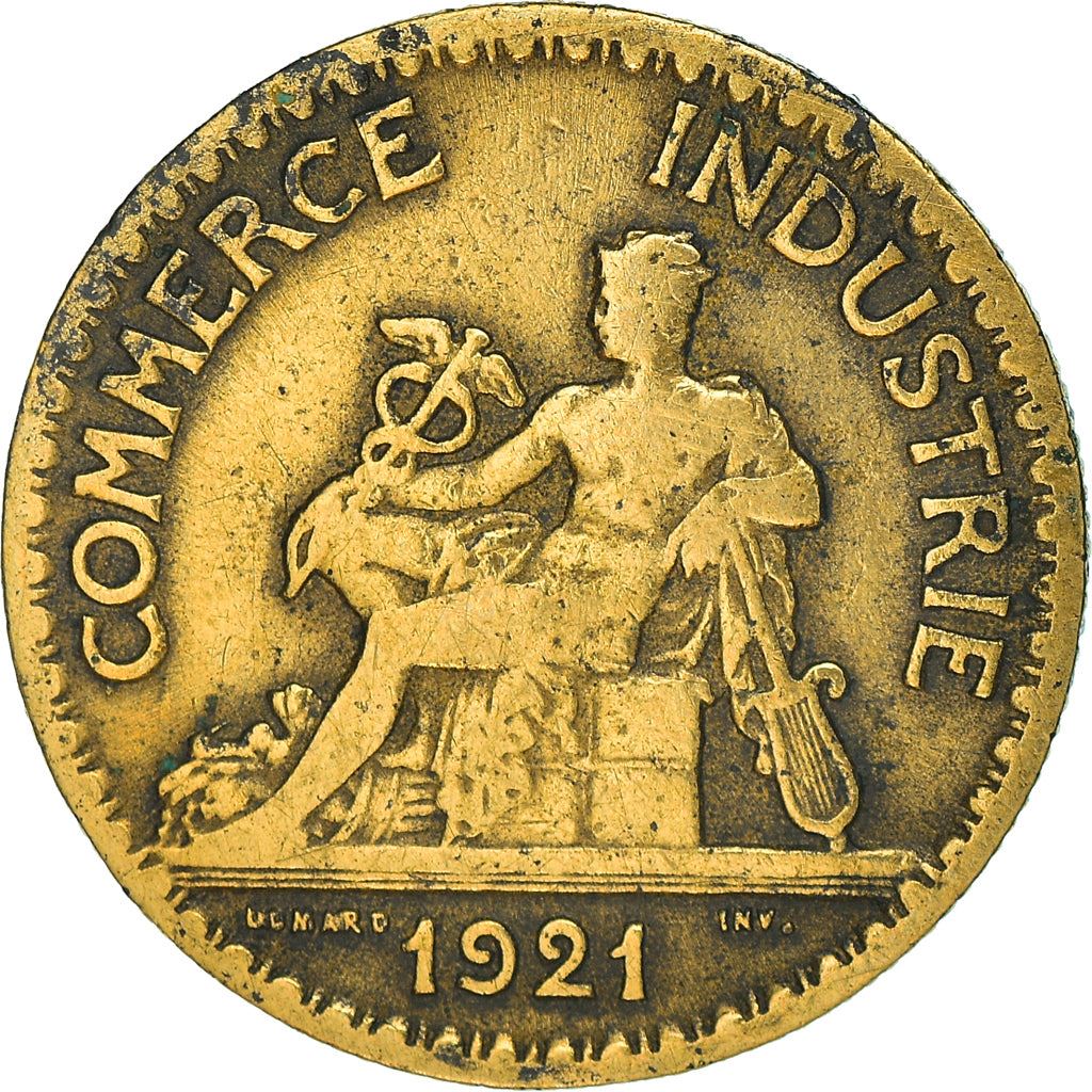 French 50 Centimes Coin | Chambers of Commerce | KM884 | France | 1920 - 1929