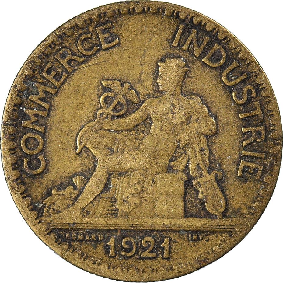 French 50 Centimes Coin | Chambers of Commerce | KM884 | France | 1920 - 1929