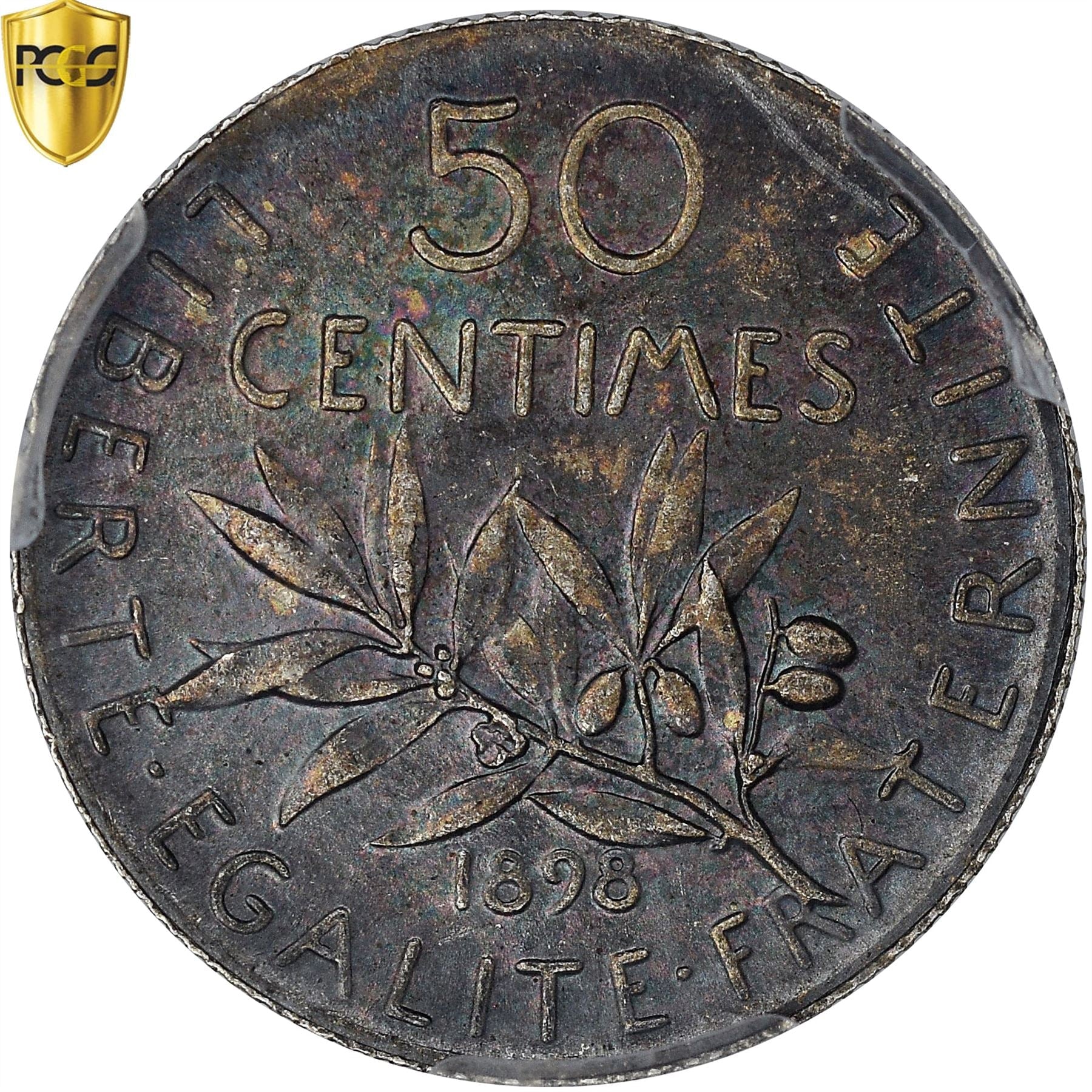 French 50 Centimes Coin | Silver | KM854 | France | 1897 - 1920