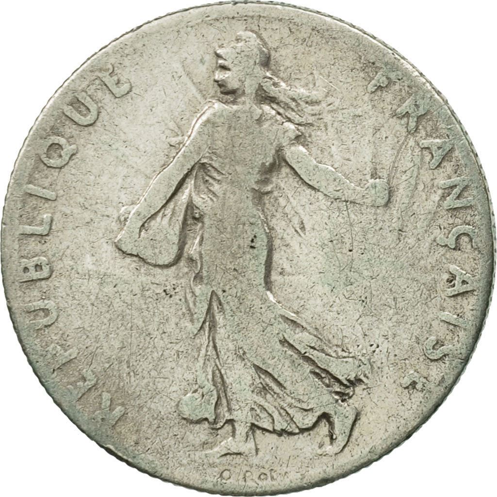 French 50 Centimes Coin | Silver | KM854 | France | 1897 - 1920