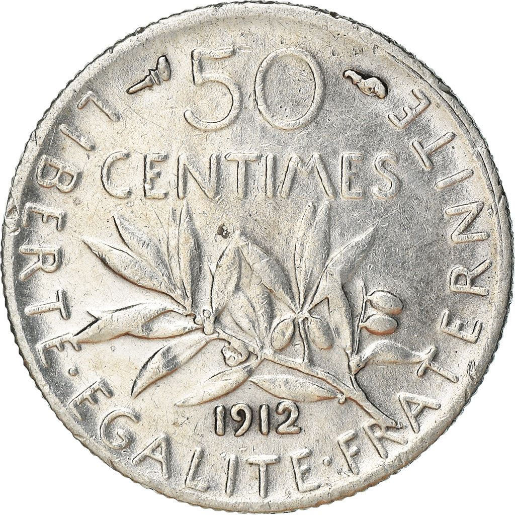 French 50 Centimes Coin | Silver | KM854 | France | 1897 - 1920