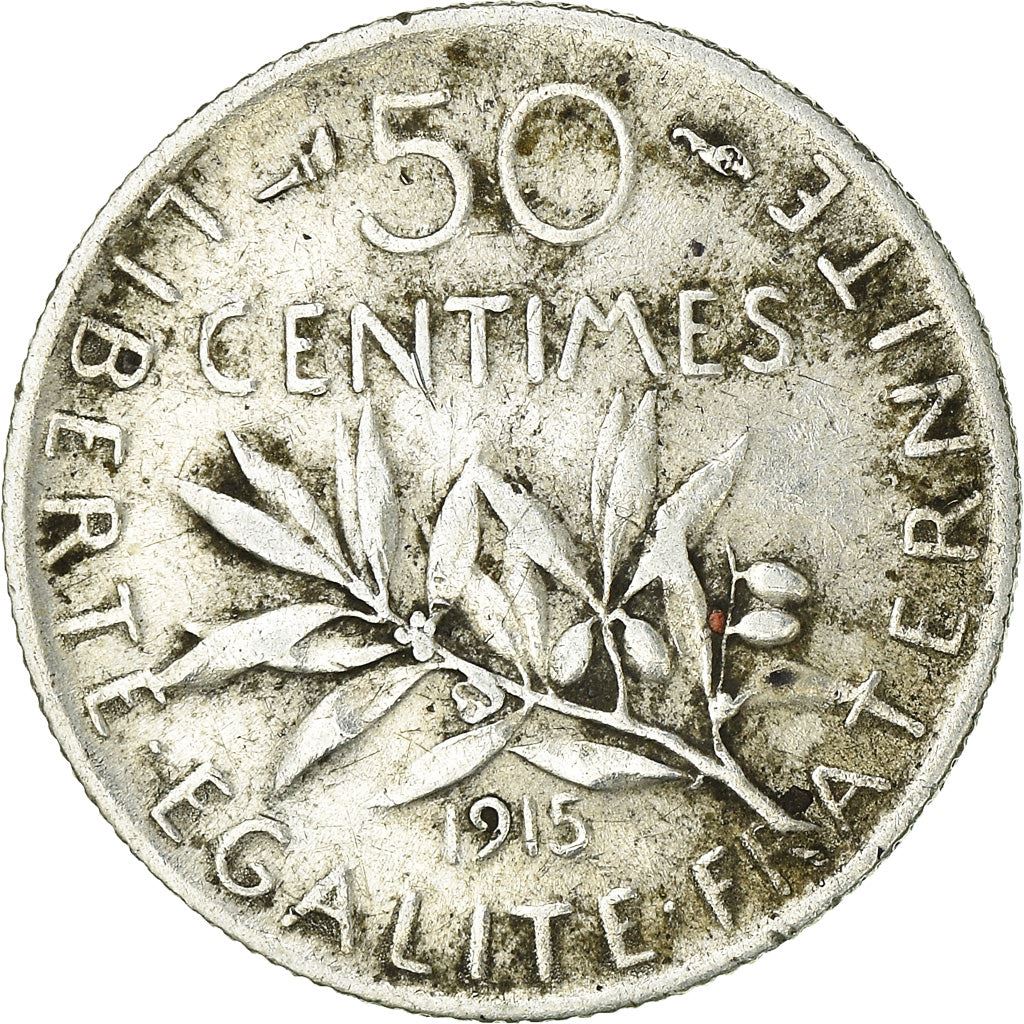 French 50 Centimes Coin | Silver | KM854 | France | 1897 - 1920