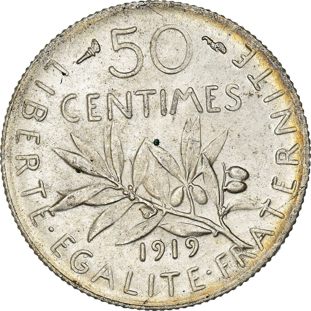 French 50 Centimes Coin | Silver | KM854 | France | 1897 - 1920