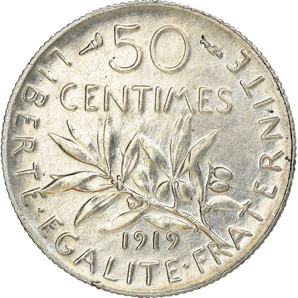 French 50 Centimes Coin | Silver | KM854 | France | 1897 - 1920