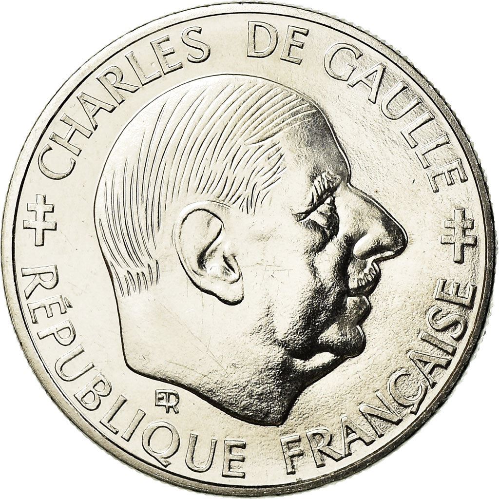 French Coin 1 Franc | Charles de Gaulle | KM963 | France | 1988