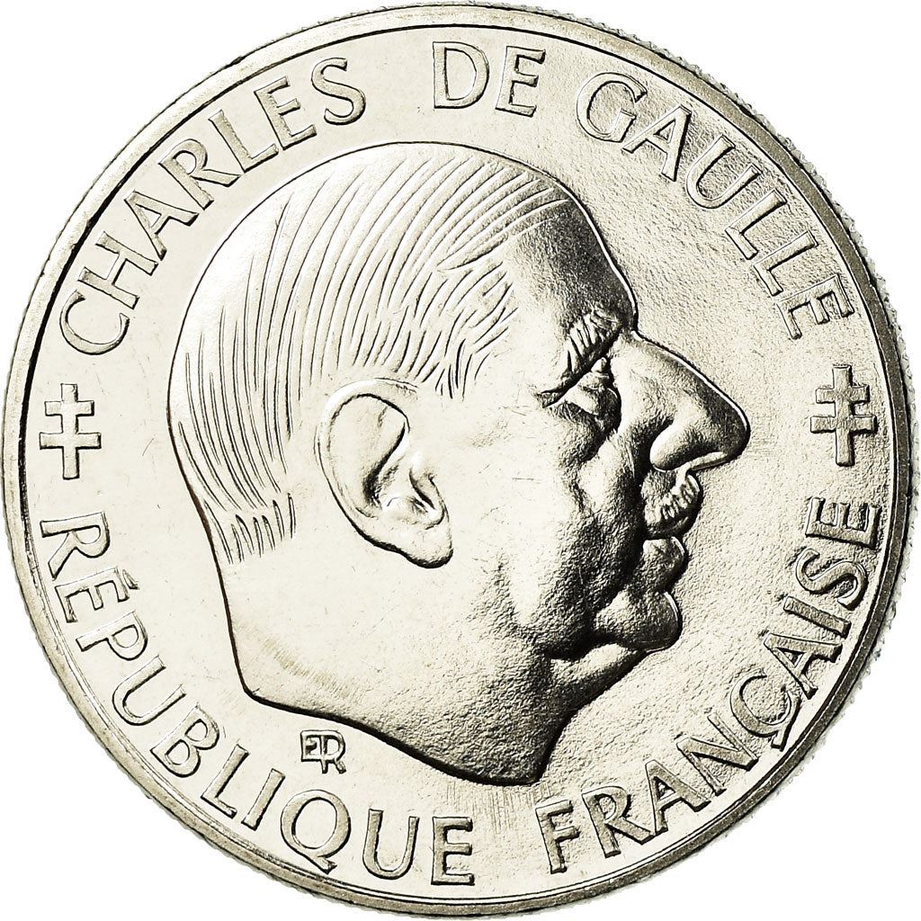 French Coin 1 Franc | Charles de Gaulle | KM963 | France | 1988