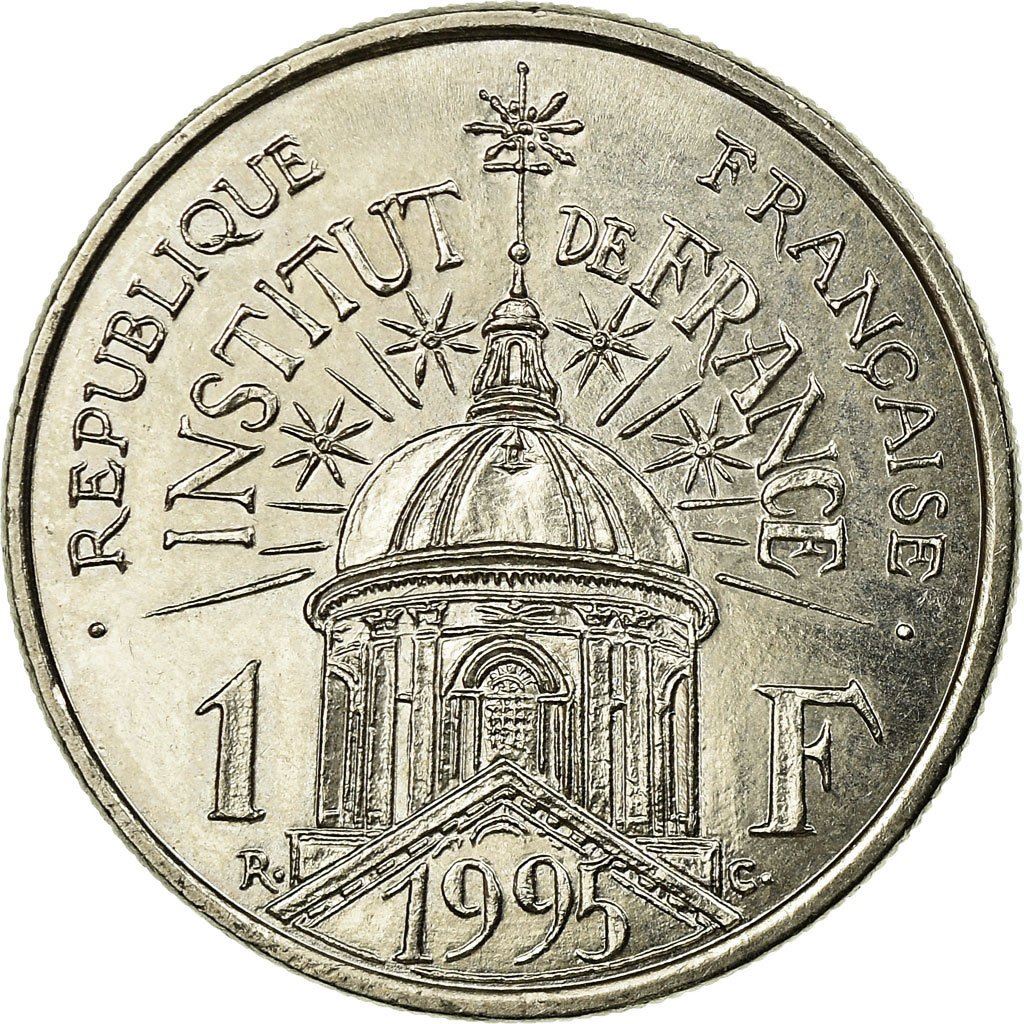 French Coin 1 Franc Institut de France | KM1133 | France | 1995