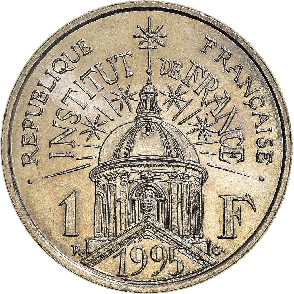 French Coin 1 Franc Institut de France | KM1133 | France | 1995