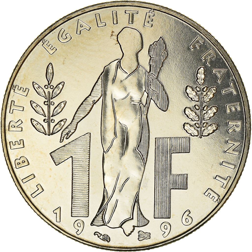 French Coin 1 Franc Jacques Rueff | KM1160 | France | 1996