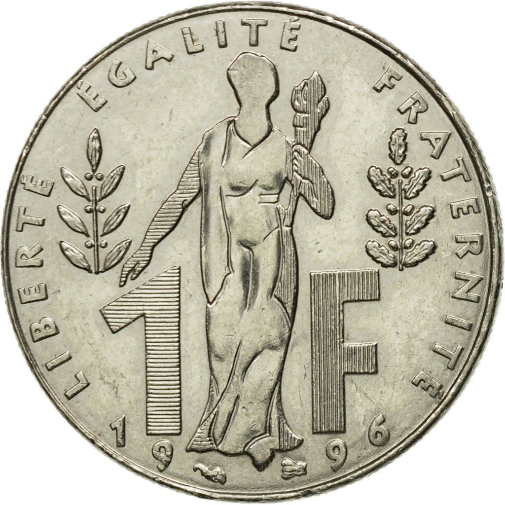 French Coin 1 Franc Jacques Rueff | KM1160 | France | 1996