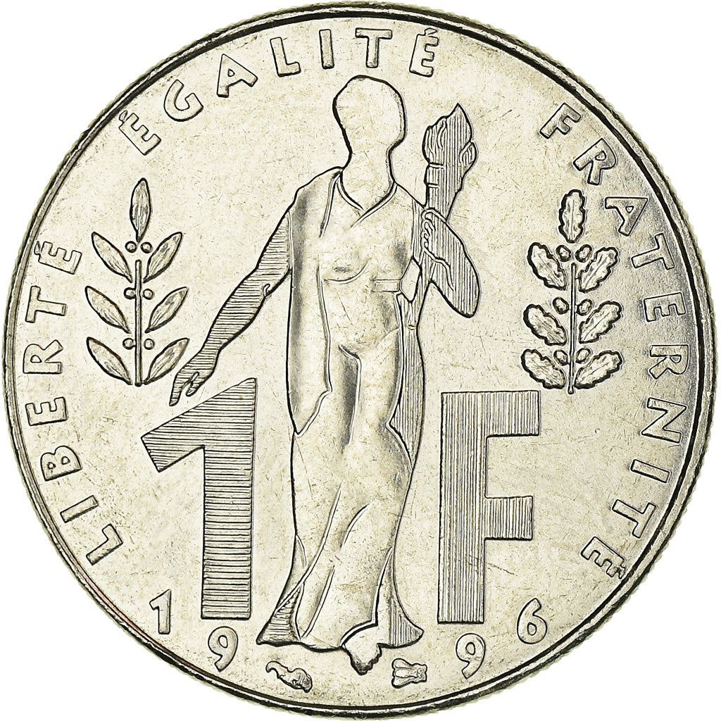 French Coin 1 Franc Jacques Rueff | KM1160 | France | 1996